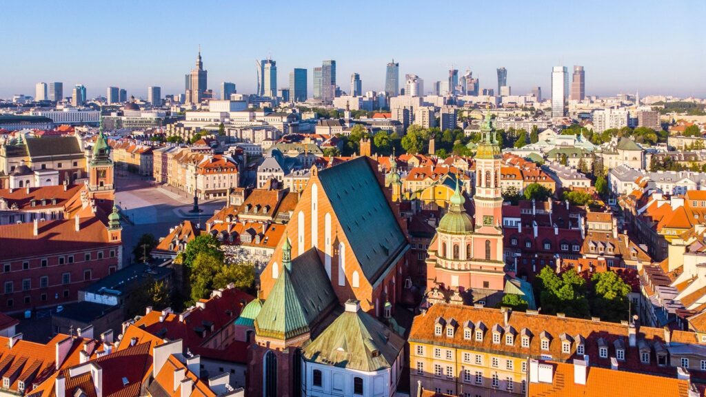 Photos of the city of Warsaw